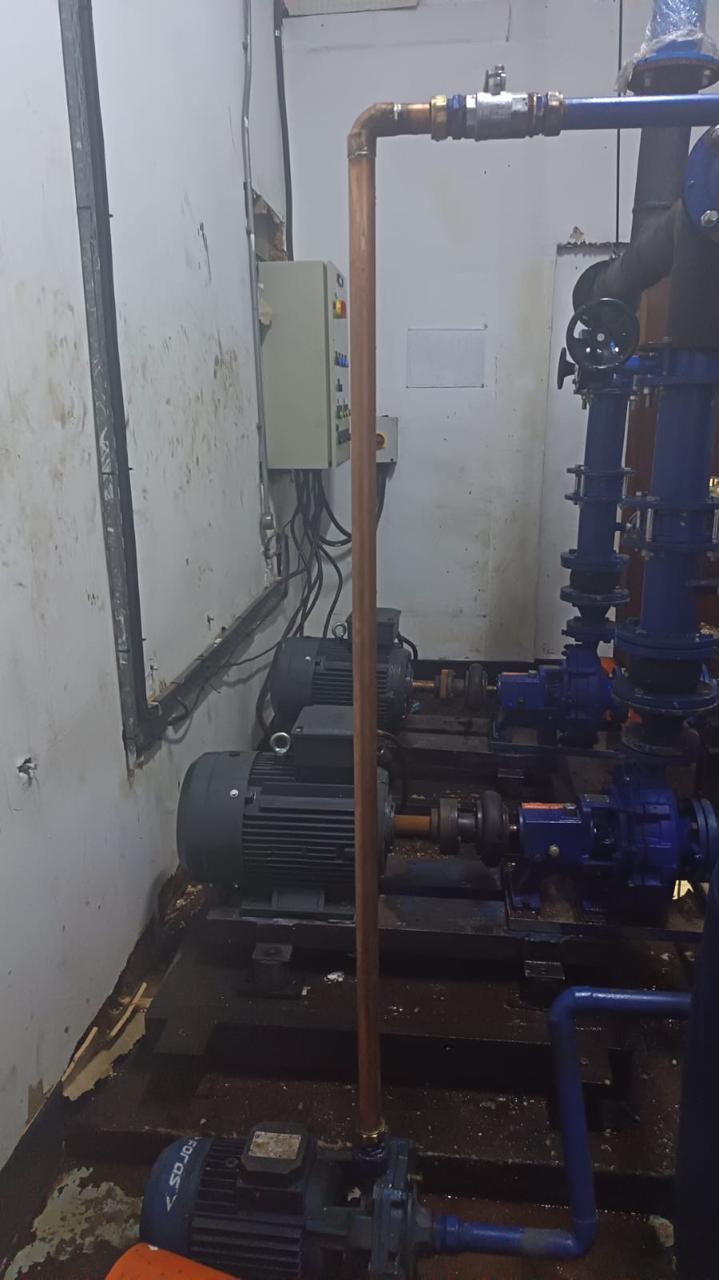 Industrial water system maintenance